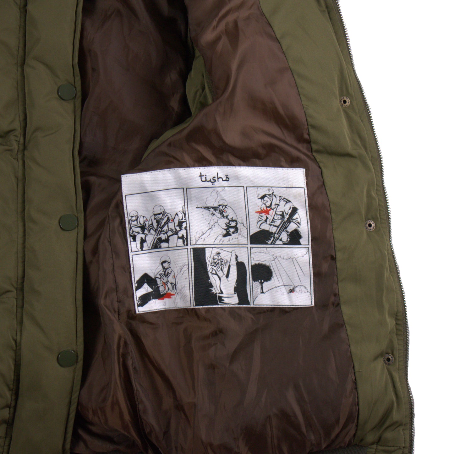War Puffer Jacket Green