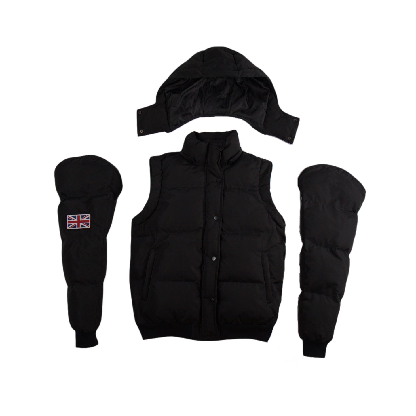War Puffer Jacket Black