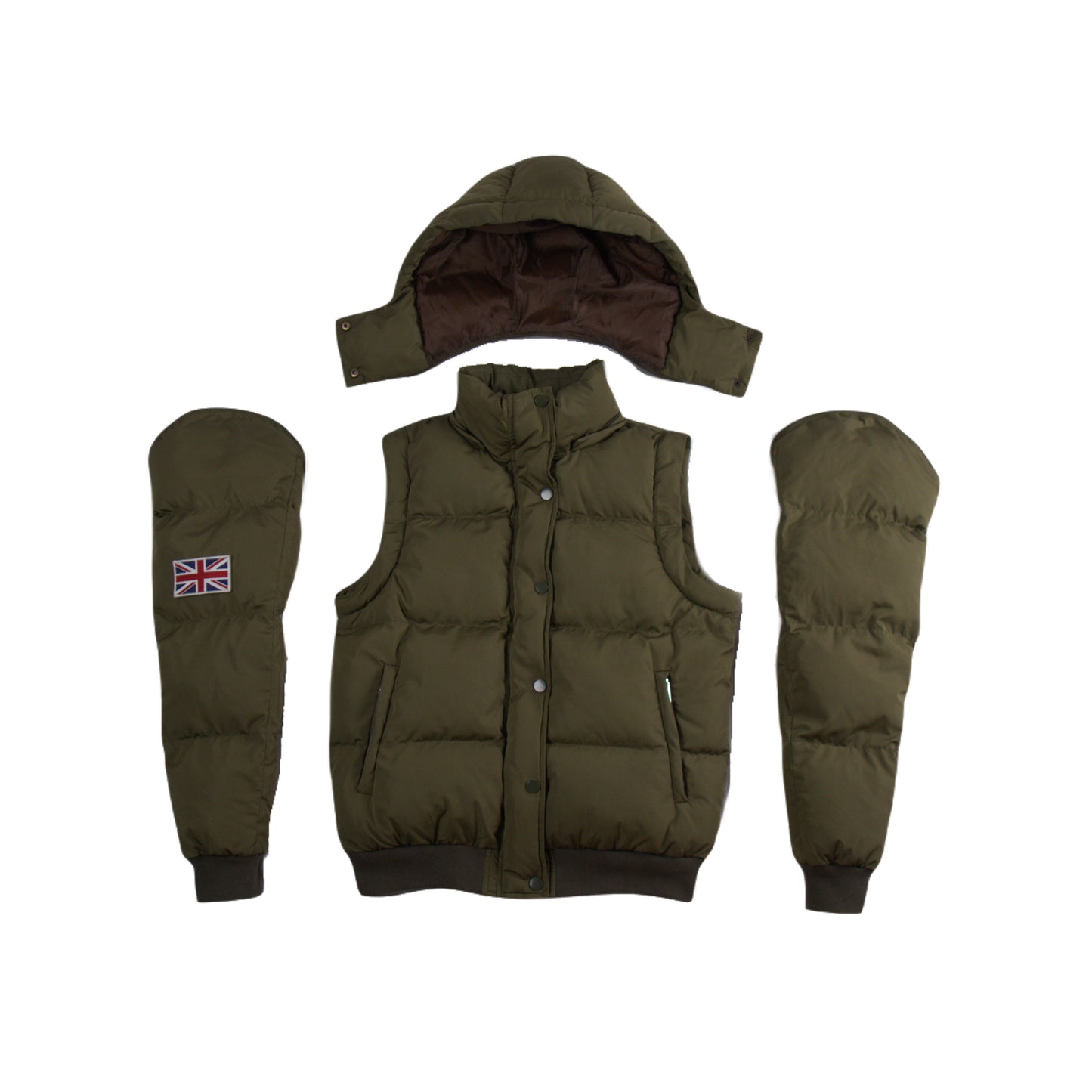War Puffer Jacket Green