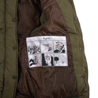 War Puffer Jacket Green